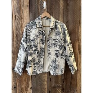 BoHo Tribal Utility Cream Black VTG Y2K Surf Shack Size 1 Or L Eclectic Rockstar